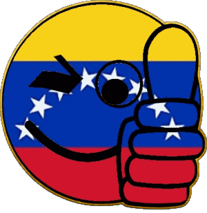Smiley - OK Venezuela Amerika Fahnen 