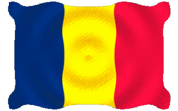 Ondulación Chad África Banderas 