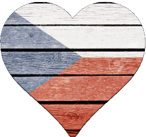 Cuore Repubblica Ceca Europa Bandiere 