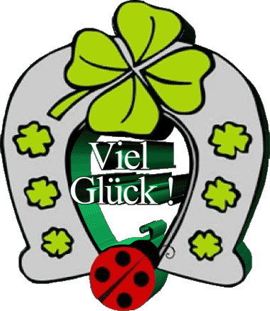 05 Sfondo trasparente Viel Glück Tedesco Messagi 