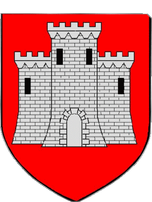 Wappen-Wappen VERVINS 02 Abteilungen - Städte Frankreich Fahnen 