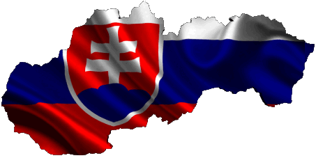 Mapa Eslovaquia Europa Banderas 