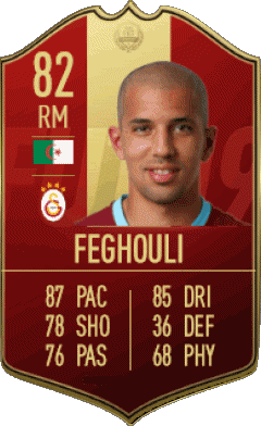 Sofiane Feghouli Algeria F I F A - Giocatori carte Videogiochi Multimedia 