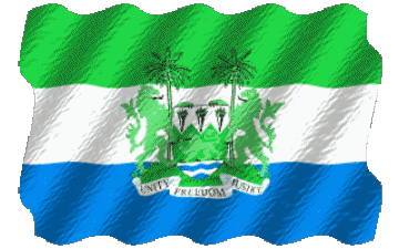 Welligkeit Sierra Leone Afrika Fahnen 