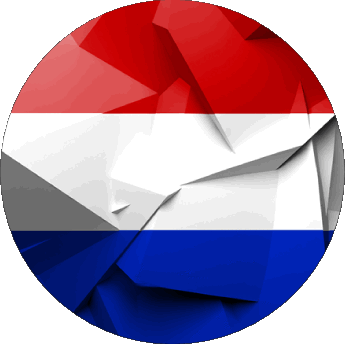 Rond Pays-Bas Europe Drapeaux 