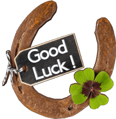 02 Sfondo trasparente Good Luck Inglese Messagi 