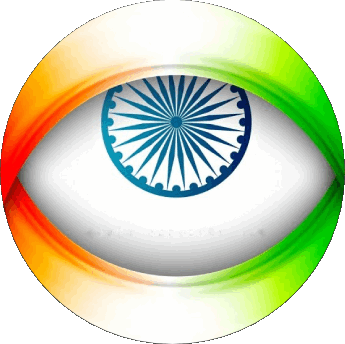 Tondo India Asia Bandiere 