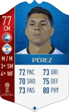Enzo Pérez Argentinien F I F A - Karten Spieler Videospiele Multimedia 