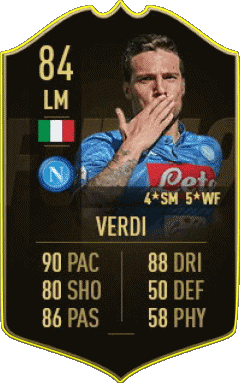 Simone Verdi Italien F I F A - Karten Spieler Videospiele Multimedia 