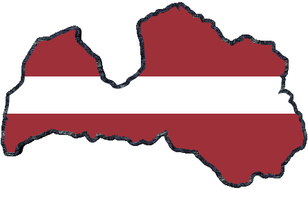 Mapa Letonia Europa Banderas 