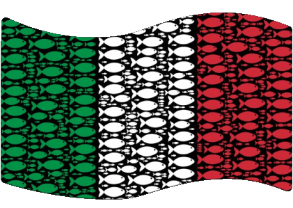 Rectángulo Nacional Italia Europa Banderas 