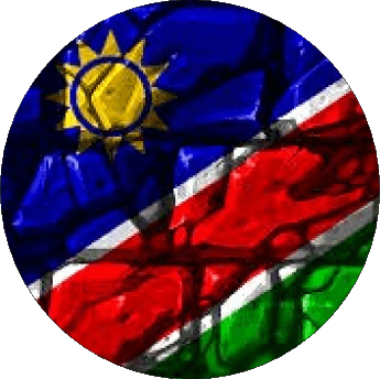 Rond Namibie Afrique Drapeaux 