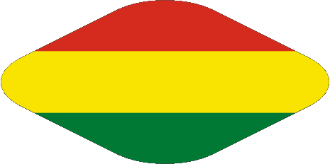 Verschiedene Bolivien Amerika Fahnen 