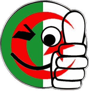 Smiley - Ok Algeria Africa Flags 