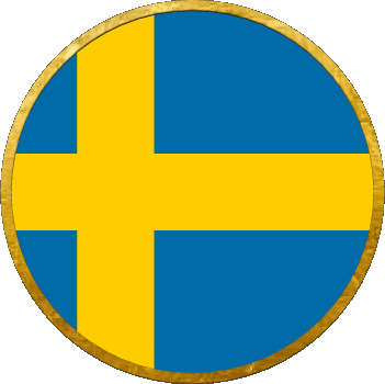 Rond Suède Europe Drapeaux 