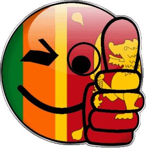 Smiley - OK Sri Lanka Asie Drapeaux 