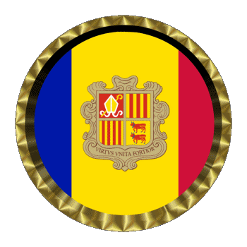 Rotondo - Anelli Andorra Europa Bandiere 