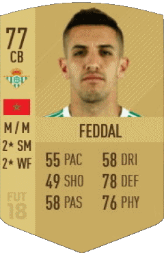 Zouhair Feddal Marokko F I F A - Karten Spieler Videospiele Multimedia 