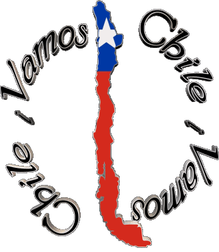 Bandera Vamos Chile Espagnol Messages 