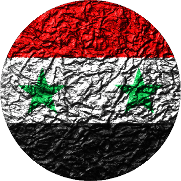 Runde Syrien Asien Fahnen 