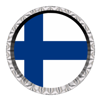 Rond - Anneaux Finlande Europe Drapeaux 