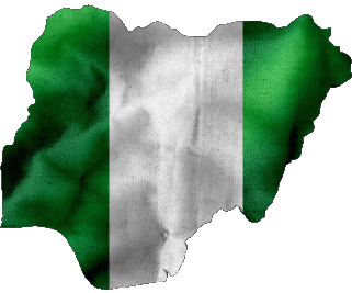 Carte Nigéria Afrique Drapeaux 