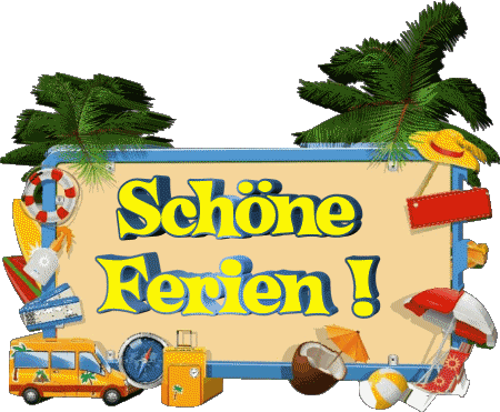 06 Sfondo trasparente Schöne Ferien Tedesco Messagi 
