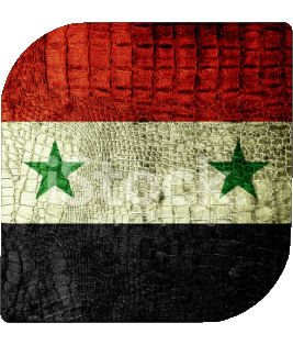 Quadrato Siria Asia Bandiere 