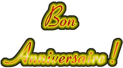 001 Fluo - Neon Bon Anniversaire Francese Messagi 