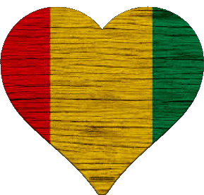Herz Guinea Afrika Fahnen 