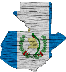 Karte Guatemala Amerika Fahnen 