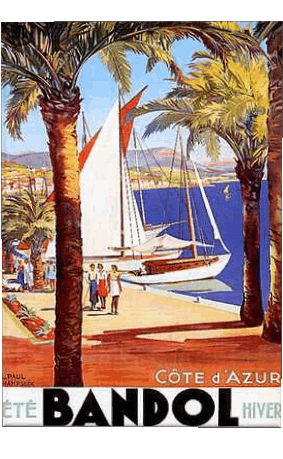 Bandol-Bandol France Cote d Azur Retro Posters - Places Humor -  Fun 