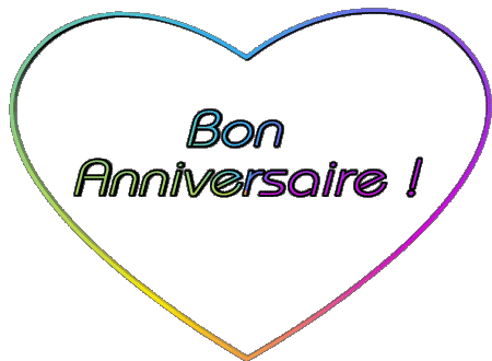 001 Coeur Bon Anniversaire Francese Messagi 
