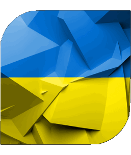 Square Ukraine Europe Flags 