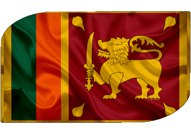 Rectángulo Sri Lanka Asia Banderas 