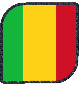 Quadrato Mali Africa Bandiere 