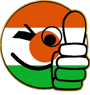 Smiley - OK Niger Afrique Drapeaux 