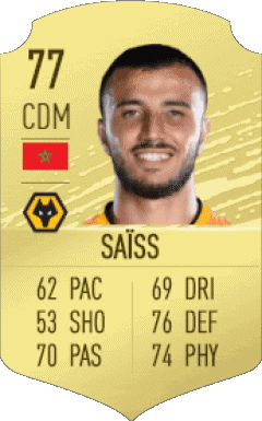 Romain Saïss Marruecos F I F A - Jugadores  cartas Vídeo Juegos Multimedia 