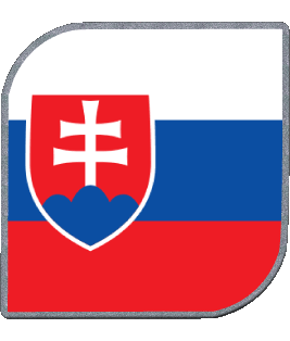 Square Slovakia Europe Flags 