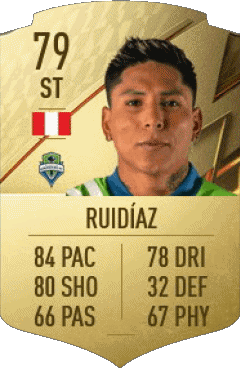 Raúl Ruidíaz Perú F I F A - Jugadores  cartas Vídeo Juegos Multimedia 