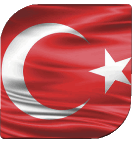 Carré Turquie Asie Drapeaux 
