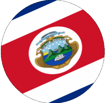 Sphere - Cube Costa Rica Amériques Drapeaux 