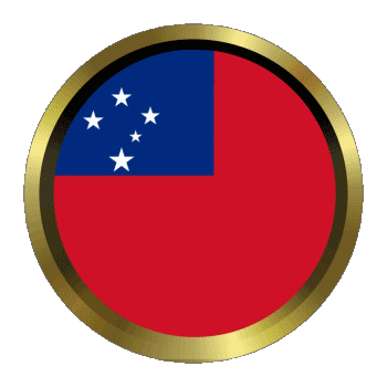 Round - Rings Samoa Oceania Flags 