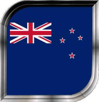 Square New Zealand Oceania Flags 