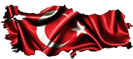 Karte Türkei Asien Fahnen 