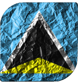 Platz St. Lucia Amerika Fahnen 