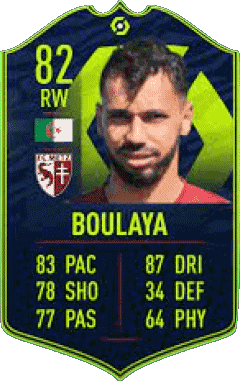 Farid Boulaya Algérie F I F A - Joueurs Cartes Jeux Vidéo Multi Média 