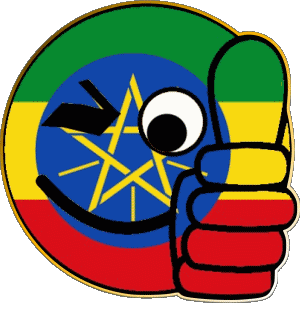 Smiley - OK Etiopía África Banderas 