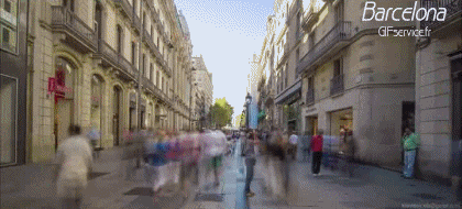 Espagne - Barcelone Places -TimeLapse Humor -  Fun 
