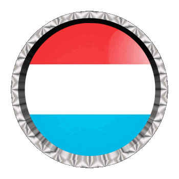 Rund - Ringe Luxemburg Europa Fahnen 